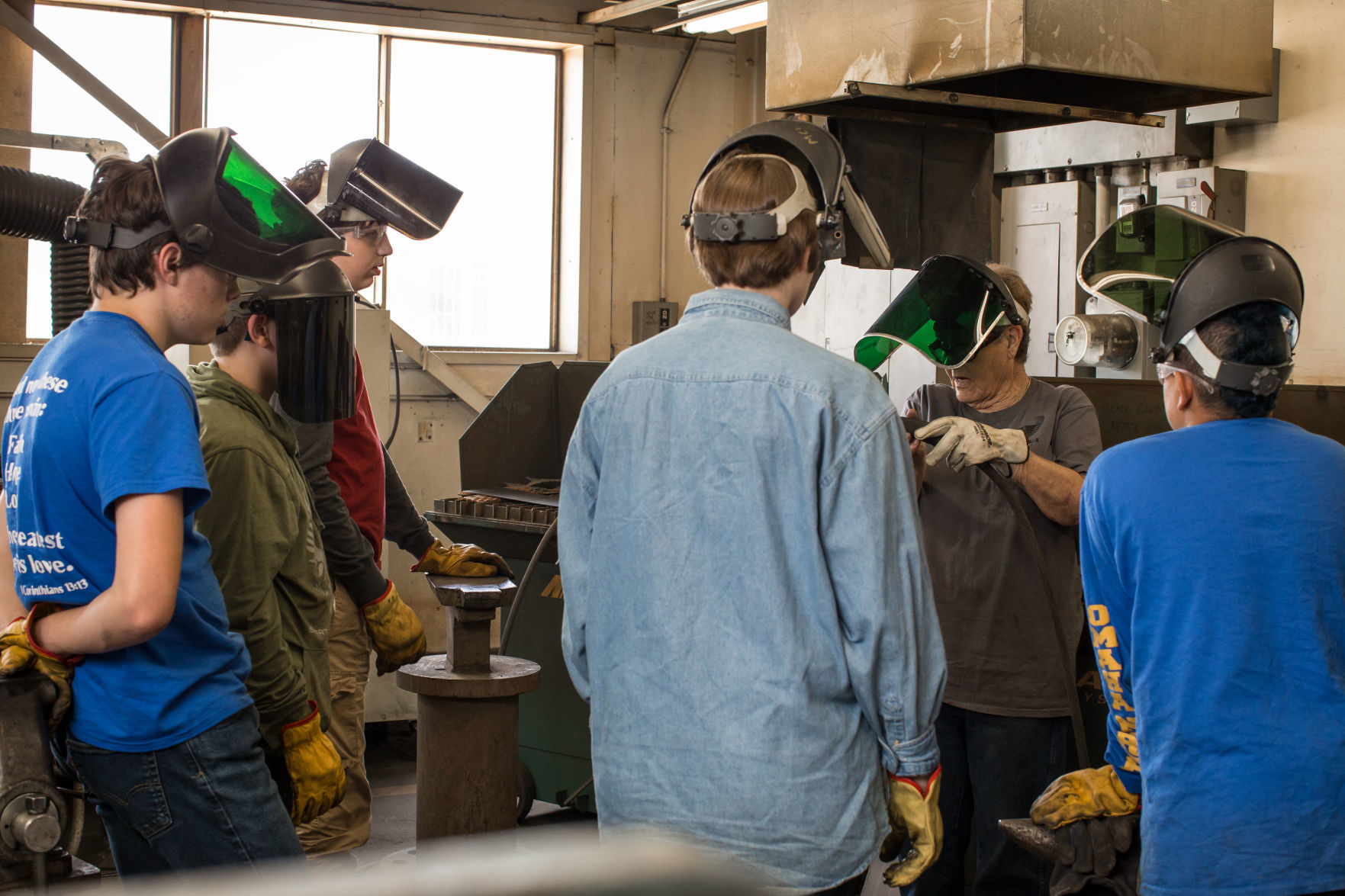Metro Community College welding class